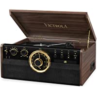 Victrola Empire- 6-In-1 Tocadiscos Bluetooth- Color Café